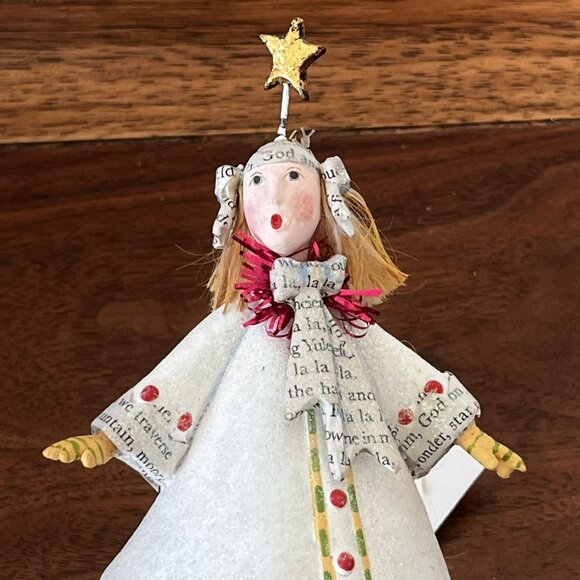 Department 56 Patience Brewster Krinkles Christmas Ornament "Fa La La Lady" READ - Picture 3 of 12